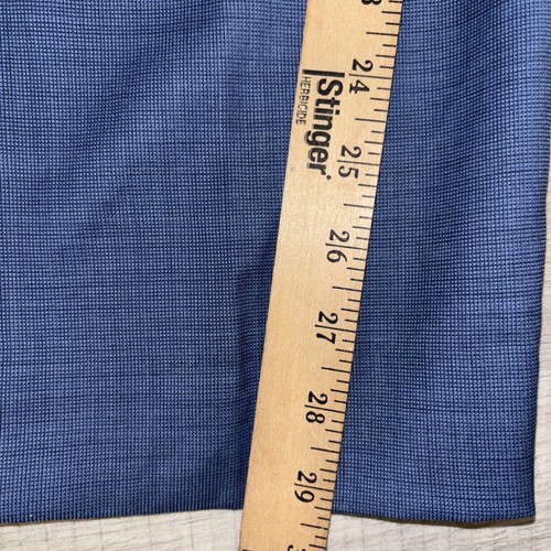 Bonobos Pants Mens 35 Blue Plaid Slim Fit Stretch Dress Wool Blend 35x29 - Picture 6 of 8