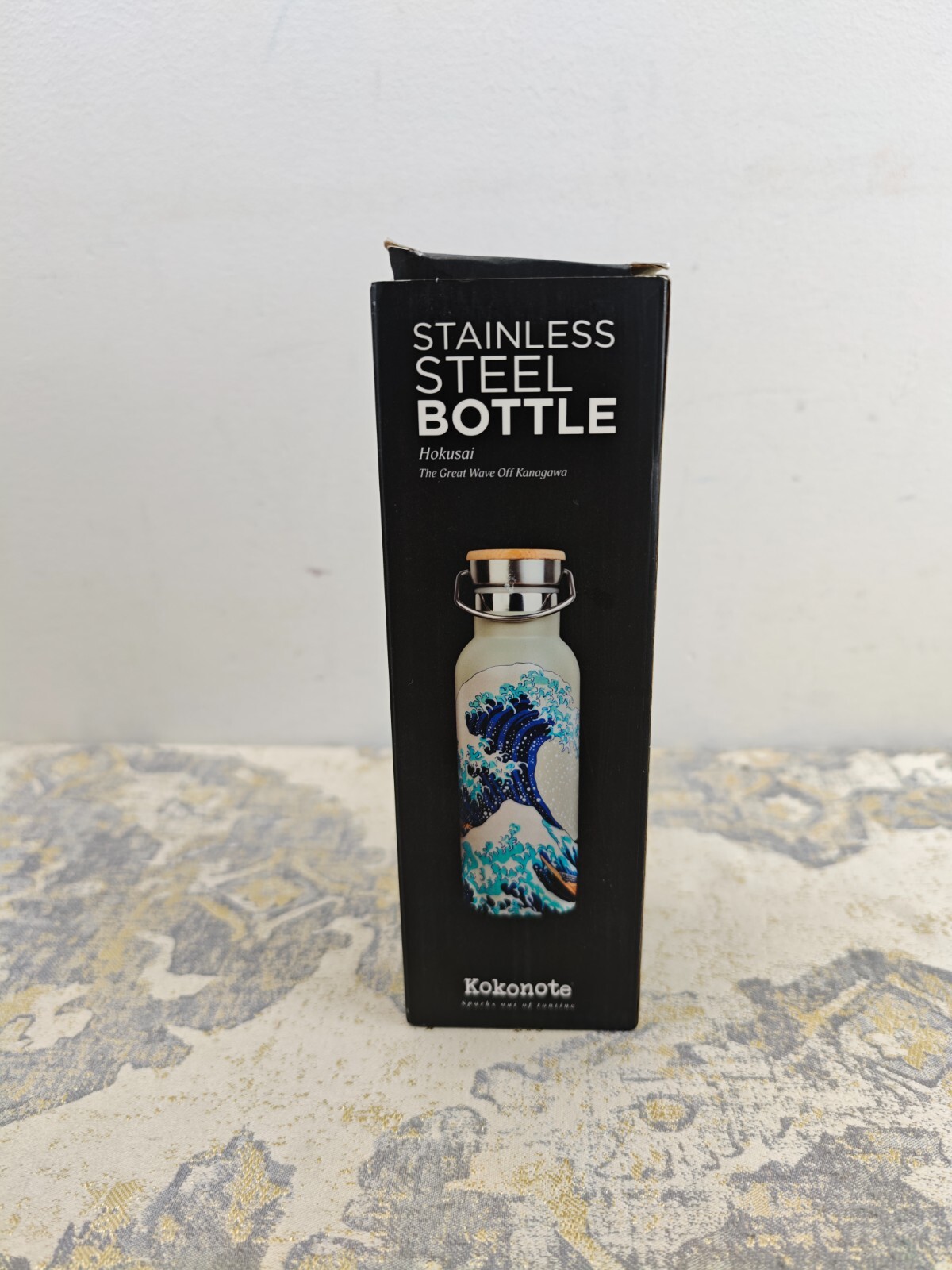 Grupo Erik 500ml / 17oz Hokusai Metal Hot & Cold Water Bottle - Stainless Steel