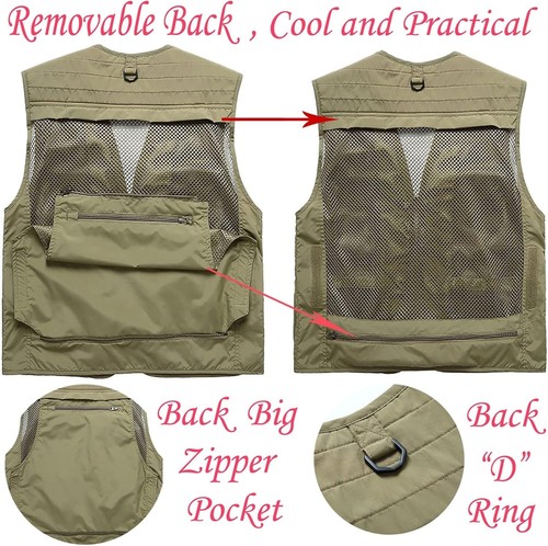 Stylish Lightweight Men's Travel Vest - Quick Dry & Versatile for Any Activity - Picture 7 of 10