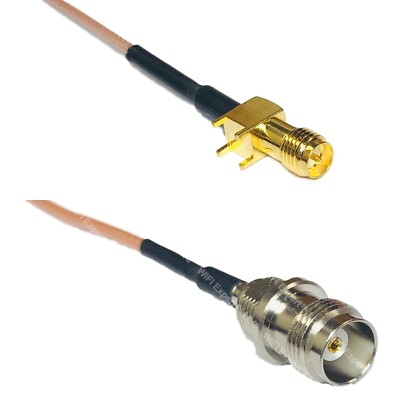 RG178 RP-SMA Female PCB to TNC Female Coax RF Cable USA-Ship