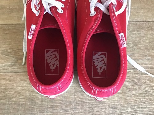 VANS OFF THE WALL FORMULA 106 VULCANIZED RED CANVAS SNEAKERS UK6.5 IN BOX - Picture 21 of 24