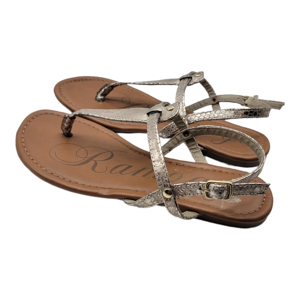 Tanga rampage Shoes feminina tamanho 6.5 sandálias multicoloridas praia férias verão  - Imagem 4 de 4