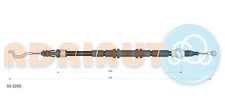 Adriauto 55.0295 cable, parking brake