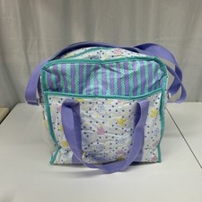 Vintage Ross Pediatrics Similac Diaper Bag Teddy Bears Pastel 90s Plastic Vinyl