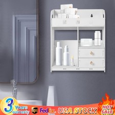 Bathroom Cabinet Wall Mount Medicine Cabinet Storage Cupboard Organizer White