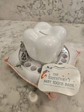 NIB Vtg 1990 The Toothfairy's Baby Tooth Bank by The Perfect Present Keepsake