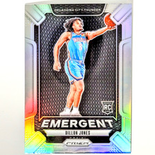 Dillon Jones (RC) 2024-25 Panini Prizm Silver Emergent Rookie #11 Thunder 🔥