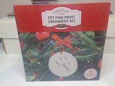 Memory Pet Paw Print Air Dry Clay Ornament Kit for Dog or Cat Keepsake