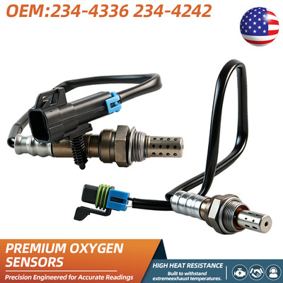 2PCS 234-4242 234-4530 Oxygen Sensor Upstream Downstream For Chevy Equinox GMC