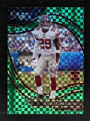 2020 Panini Select Field Level Green Prizm 3/5 Xavier McKinney Rookie RC 1o4g