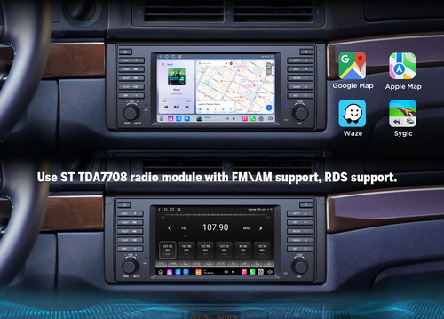 Android 13 8Core 7" E39X6S2 Car GPS Radio Stereo CarPlay DSP for BMW E39 540i M5 - Picture 16 of 23