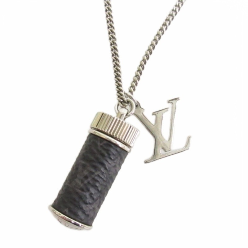 LOUIS VUITTON Monogram Eclipse Collier Charms Nec… - image 1