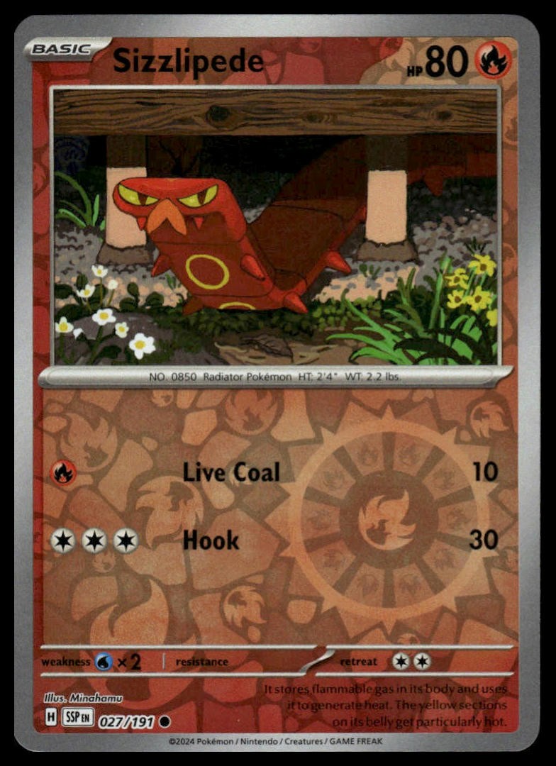 Sizzlipede SV08: Surging Sparks #027/191 Reverse Holo NM