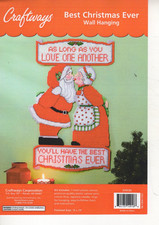 BEST CHRISTMAS EVER Wall Hanging plastic canvas PATTERN  TF0064 
