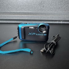 Fujifilm FinePix XP120 16MP Waterproof Digital Camera Sky Blue w/ Battery