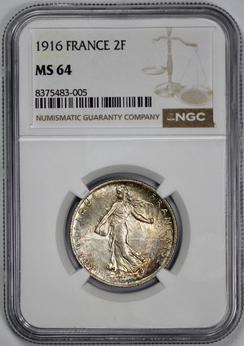 そ*ン様 ✨ 1916年/NGC MS63/1フラン銀貨✨ Silver 1916 Year French Coins for sale | eBay