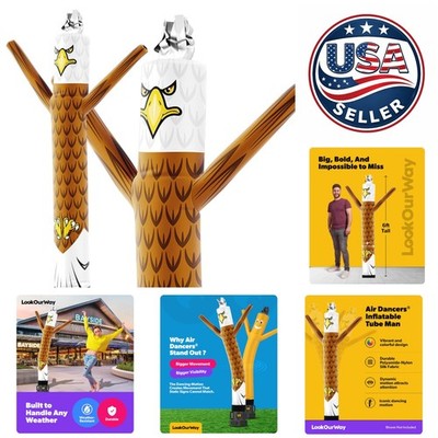 Durable 6ft Eagle Attachment for Air Dancers - Stand Out & Attract Customers