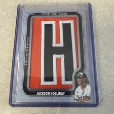 Jackson Holliday - 2025 Topps Update #OTN-JH 1of1 Own the Name Relic Card H