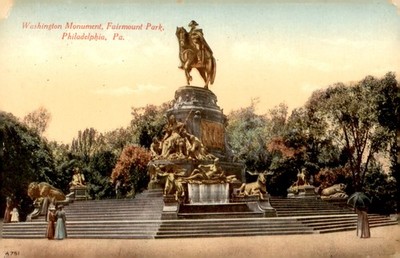 Washington Monument, Fairmount Park, Philadelphia, PA Postcard