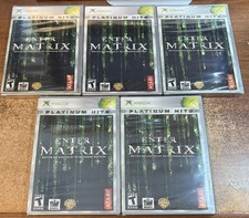 XBOX - Lot of 5 ENTER THE MATRIX Games CIB Platinum Hits NEW Factory Sealed!