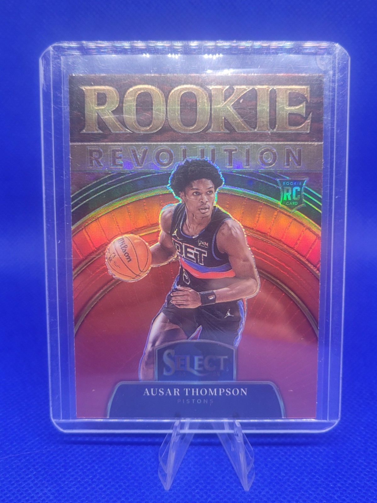 2023-24 Panini Select - Rookie Revolution Ausar Thompson #12 Red Prizm (RC)