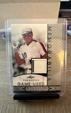2024 Leaf Lumber - Game Used Lumber Relics Tim Raines #GUL-92 Silver  (MEM)