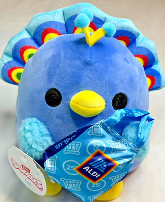 #ad Aldi Play Limited Release Levi Peacock Zuru SNACKLES Aldi Bag Plush $13.74