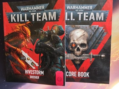 Warhammer 40k KILL TEAM 2024 CORE BOOK and HIVESTORM DOSSIER softcovers EB#55011