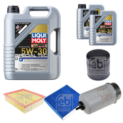 FEBI Inspektionspaket 7L LIQUI MOLY SPECIAL TEC F 5W-30 für Land Rover Defender