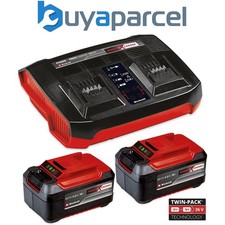 Einhell 18v Power X-Change Starter Kit 2x 5.2Ah Battery + Dual Port Twin Charger