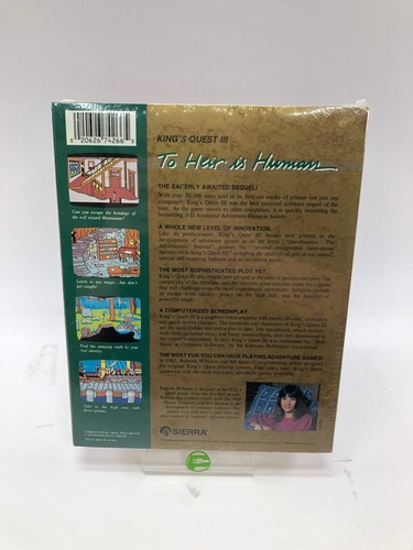 Nuovo Kings Quest III To Heir Is Human (PC, 1987) sigillato in fabbrica - Foto 2 di 3