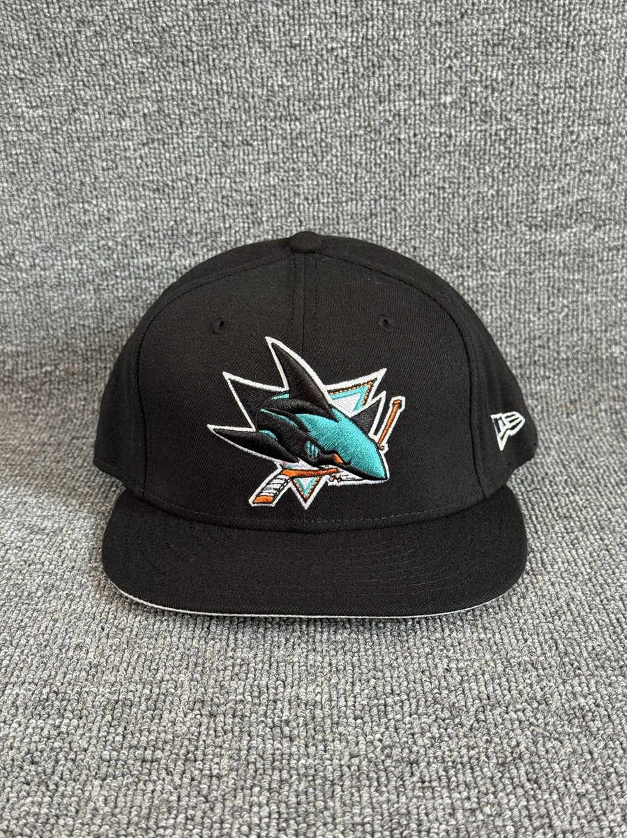 New Era San Jose Sharks 59FIFTY Fitted Hat Black 7 1 2 NHL Cap