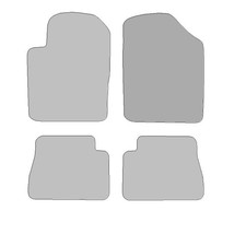 Fußmatten passend für Kia Picanto Typ BA, SA (Baujahr 2004 - 2011), Hit schwarz