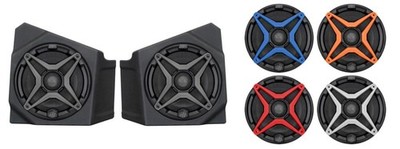 SSV Works Front Kick Speaker Pods With White Grilles For Kawasaki KRF1000 20-22