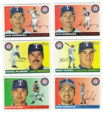 2004 Topps Heritage w/SP's & Variation - TEXAS RANGERS Team Set