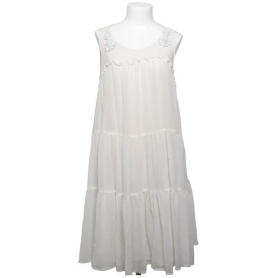 H&M Conscious Collection, Kleid, Größe: 42, Beige, Einfarbig, Damen #Wvf