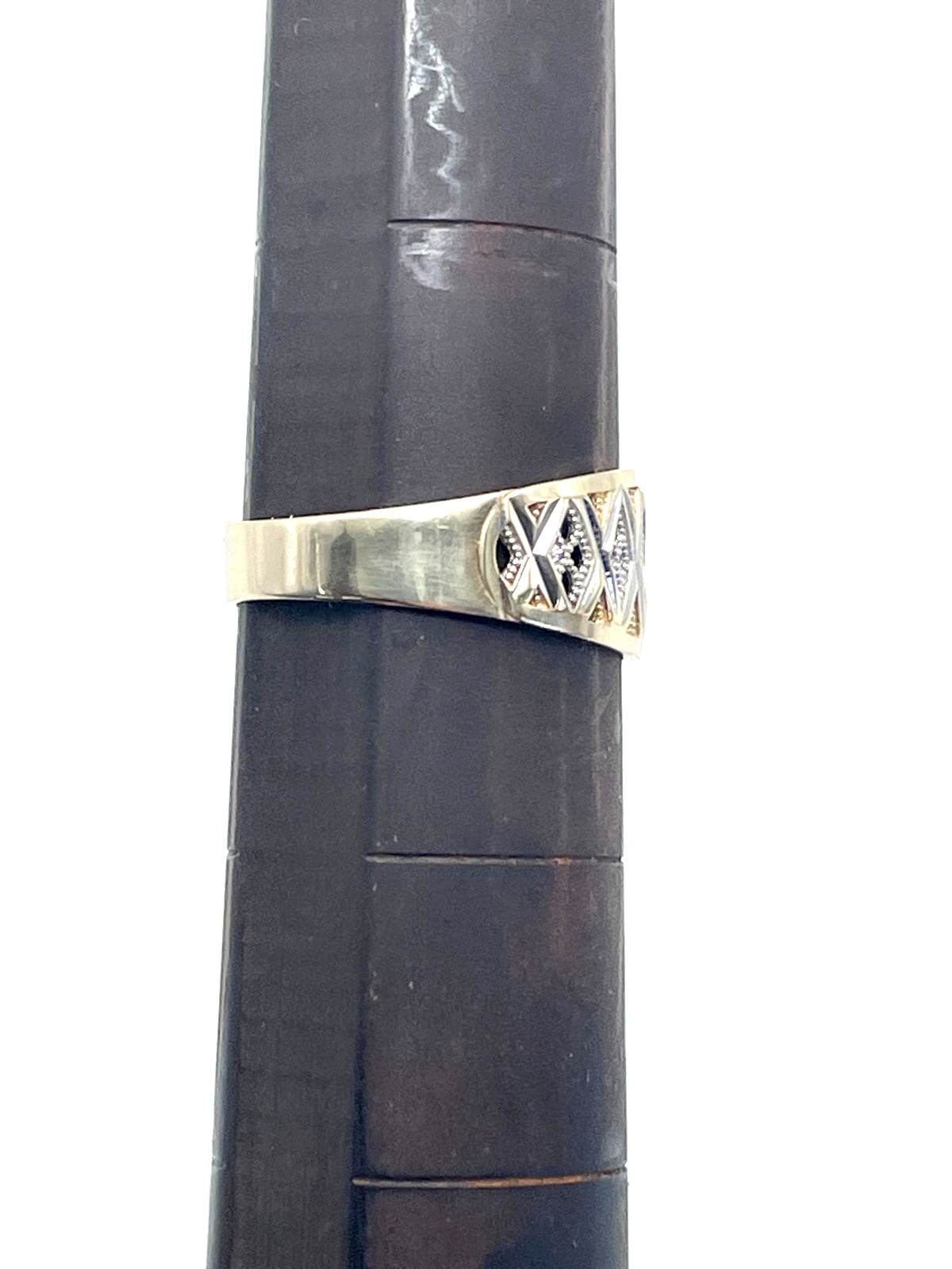 10K Two Tone Gold Michael Anthony Patterned Taper… - image 15