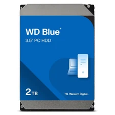 2TB WD Blue PC Internal Hard Drive - 7200 RPM Class, SATA 6 Gb/s, 256 MB Cache,