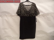 Scarlett Size 14W Women's Black/Taupe Formal Dress S386818 706990910434