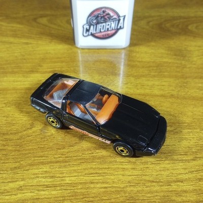 Hot Wheels Vintage Speed Fleet '80's Corvette Black Gray Bag Gold Hot Ones 1987