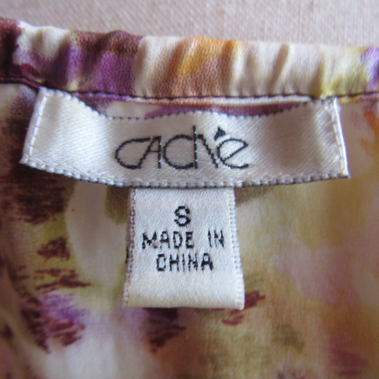 Cache 100% Silk Multicolor Leopard Abstract mix K… - image 2