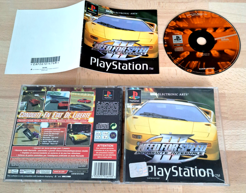 Playstation PS1 Need For Speed III Poursuite Infernale [PAL Fr] Boîte Notice JRF