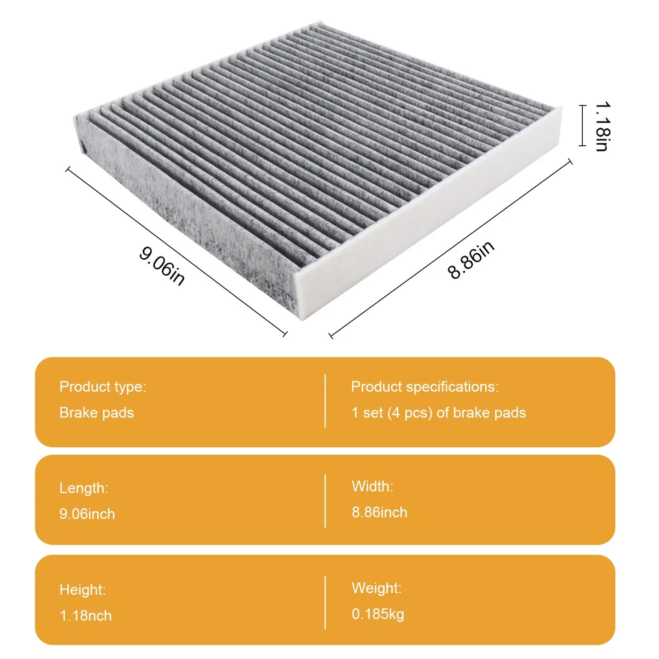Filtro de aire de cabina apto para Honda Accord Acura Civic CR-V C35519 80292-SDA-A01 Foto 2 de 4