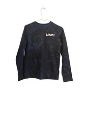 LEVI  S Relaxed Graphic Crewneck Sweatshirt Blue Tie dye Teen Boy M 10-12 Yr 