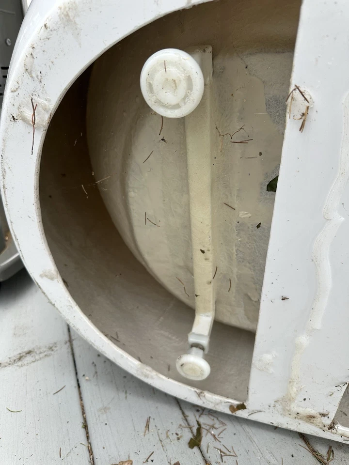 Bañera de acrílico ovalada independiente de 60 pulgadas - blanco brillante - borde de recogida CT / RI Foto 3 de 4