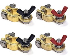 2 Pairs Brass Marine Grade Battery Terminal Top Post forBattery Terminals