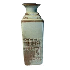 Vintage Aztec Mayan FRANKOMA Vase Art Pottery Prairie Sage Green Mid Century Mcm