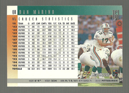 Donruss - Dan Marino 1996 #161 - Imagen 2 de 2