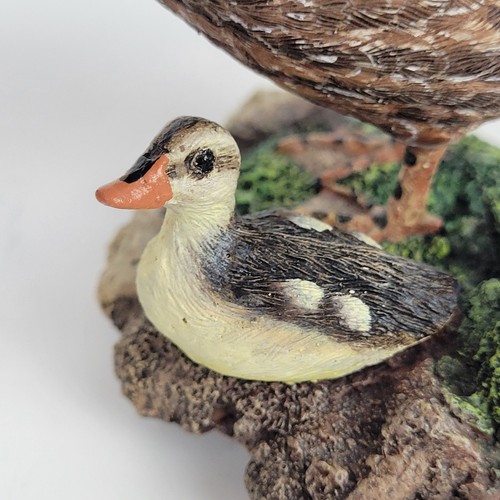 Vintage 90er ~ The Hadley Collection Stockente Henne Ente Figur mit Baby Entlein - Bild 4 von 12