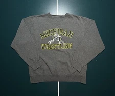 Vintage University Of Michigan Wrestling Crewneck Sweatshirt Men’s Medium 90s